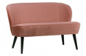 Bank \'Sara\' - Roze/Velours