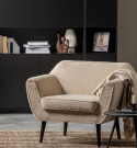 Fauteuil \'Rocco\' - Beige/Teddy