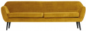 Bank \'Rocco\' - Okergeel/Velours