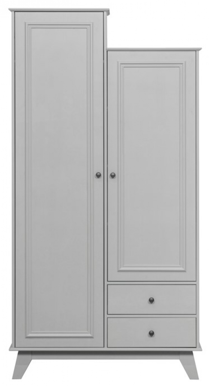 Kledingkast \'Lily\' - Grijs in de groep Meubels / Planken & opslag / Kasten en dressoirs bij Reforma (340818-G)
