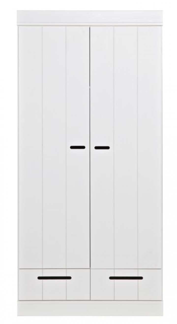 Kledingkast \'Connect\' lades - wit in de groep Meubels / Planken & opslag / Kasten en dressoirs bij Reforma (360302-GOW)