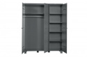 Kledingkast \'Dennis\' 3 deuren - Staalgrijs