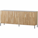 Dressoir ‘New Gravure’ 200 cm - Eiken/Zwart