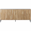 Dressoir ‘New Gravure’ 200 cm - Eiken/Zwart