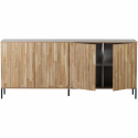Dressoir ‘New Gravure’ 200 cm - Eiken/Zwart