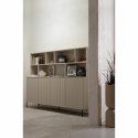 Dressoir ‘New Gravure’ 200 cm - Beige/Zwart