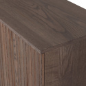 Dressoir ‘New Gravure’ 200 cm - Donkerbruin/Zwart