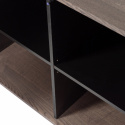 Dressoir ‘New Gravure’ 200 cm - Donkerbruin/Zwart