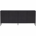Dressoir ‘New Gravure’ 200 cm - Zwart/Zwart
