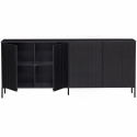 Dressoir ‘New Gravure’ 200 cm - Zwart/Zwart