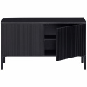 TV-meubel ‘New Gravure’ 100 cm - Zwart/Zwart