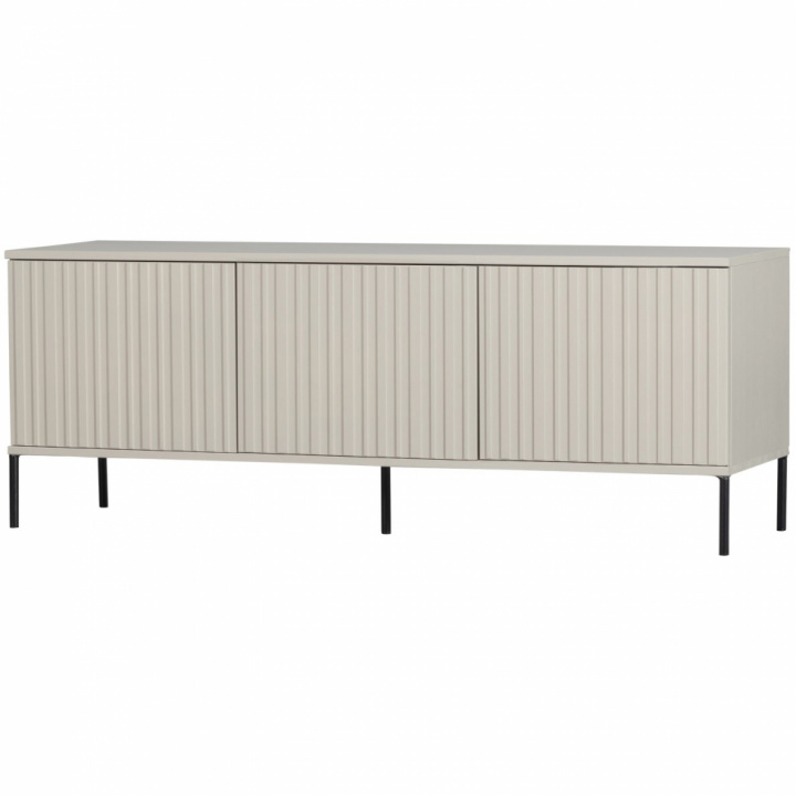 TV-meubel ‘New Gravure’ 150 cm - Beige/Zwart in de groep Meubels / Planken & opslag / TV-Meubels bij Reforma (373473-D)