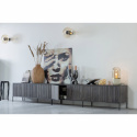 TV-meubel ‘New Gravure’ 150 cm - Donkerbruin/Zwart