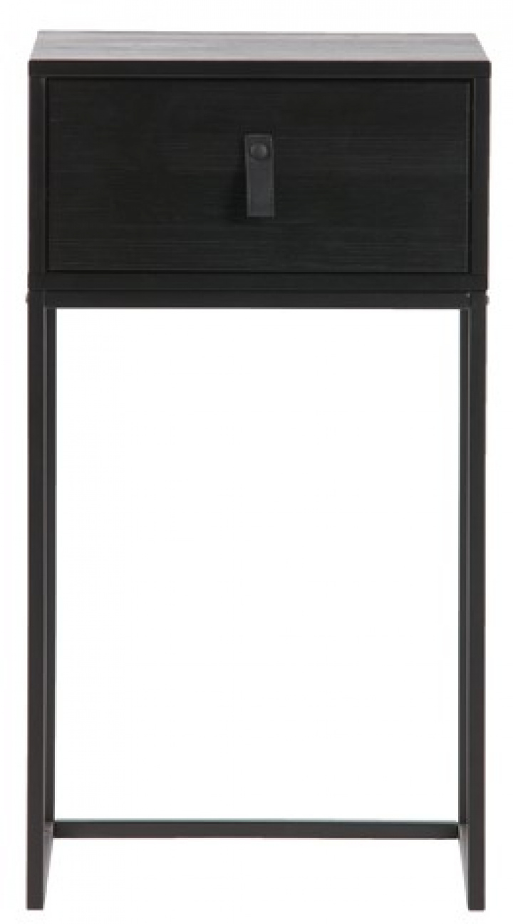 Nachtkastje \'Zola\' lade - Zwart in de groep Meubels / Tafels / Nachtkastjes bij Reforma (373673-Z)
