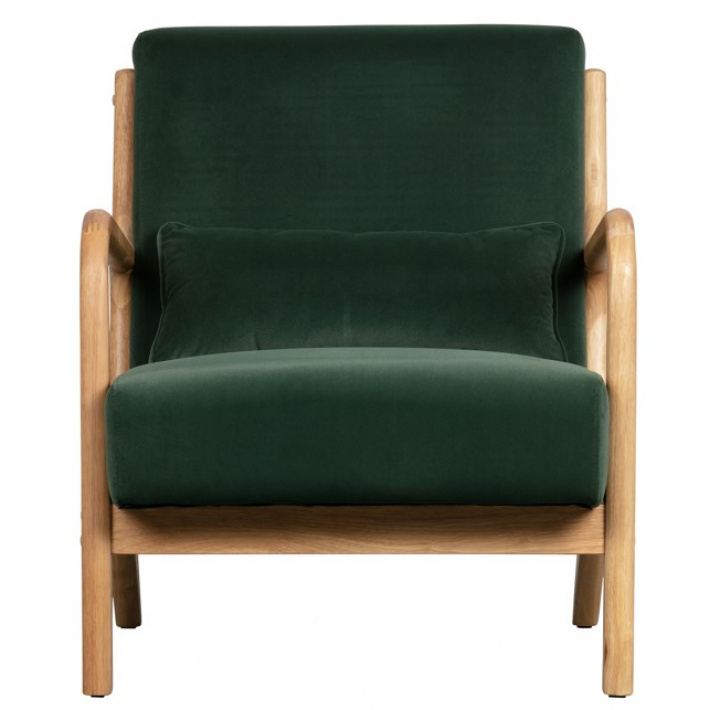 Fauteuil \'Mark\' - Groene Velvet in de groep Meubels / Zitmeubels / Fauteuils bij Reforma (373811-F)
