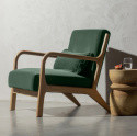 Fauteuil \'Mark\' - Groene Velvet