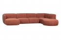 Rechter bank \'Polly\' - Terracotta