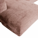 Bank ‘Cloud’ 3-zits chaise longue links - Bruin-grijs/Roze