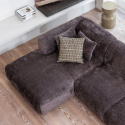 Bank ‘Cloud’ 3-zits chaise longue links - Donkerbruin