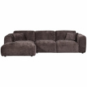 Bank ‘Cloud’ 3-zits chaise longue links - Donkerbruin