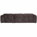 Bank ‘Cloud’ 3-zits chaise longue rechts - Donkerbruin