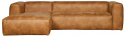 Hoekbank \'Bean\' - Cognac