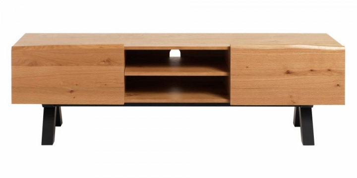 TV-meubel \'Kalsvik\' 170cm - Zwart/Eik in de groep Meubels / Planken & opslag / TV-Meubels bij Reforma (37692650)
