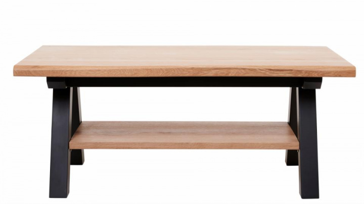 Salontafel \'Kalsvik\' 110x60cm - Zwart/Eik in de groep Meubels / Tafels / Salontafels bij Reforma (37702650)