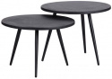 Bijzettafel \'Suze\' 2 delen - Zwart