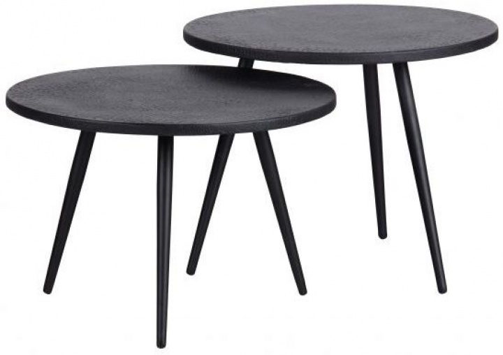 Bijzettafel \'Suze\' 2 delen - Zwart in de groep Meubels / Tafels / Bijzettafels bij Reforma (377225-Z)