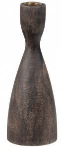Kaarsenhouder \'Rosa\' 22cm - Bruin