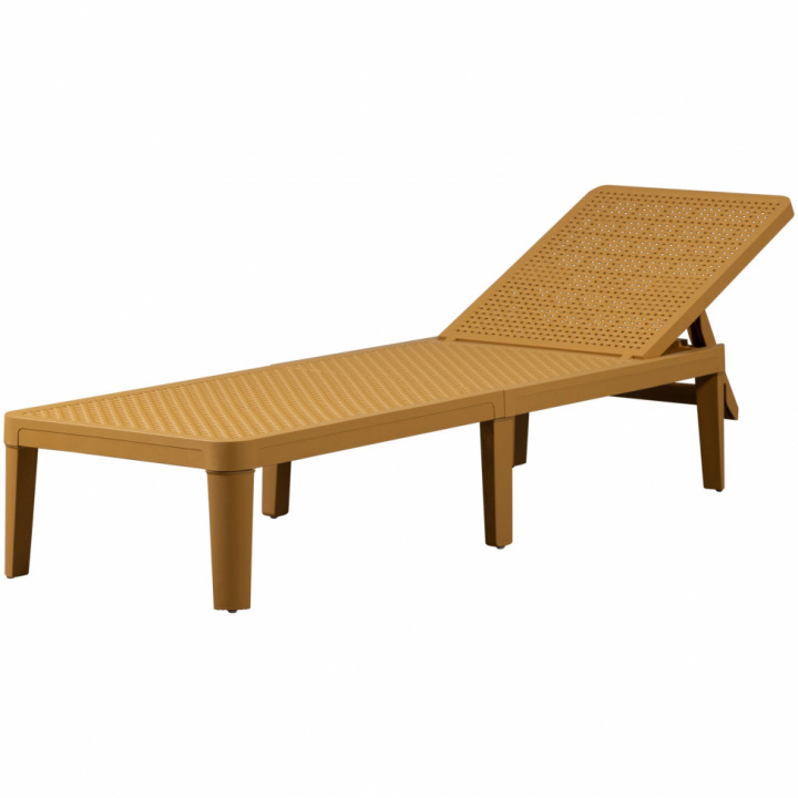 Ligstoel ‘Jinte’ - Geel in de groep Meubels / Tuinmeubelen / Ligstoelen & Zonnebedden bij Reforma (377483-G)