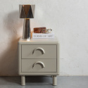 Nachttafel \'Rune’ - Beige