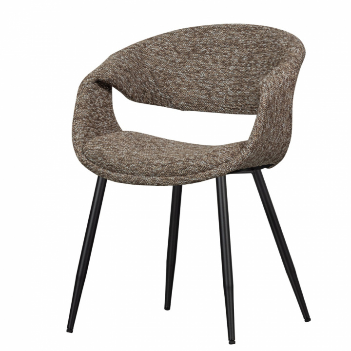 Eetstoel ‘Yossi’ - Bruin/Zwart in de groep Meubels / Zitmeubels / Stoelen bij Reforma (377505-BZ)