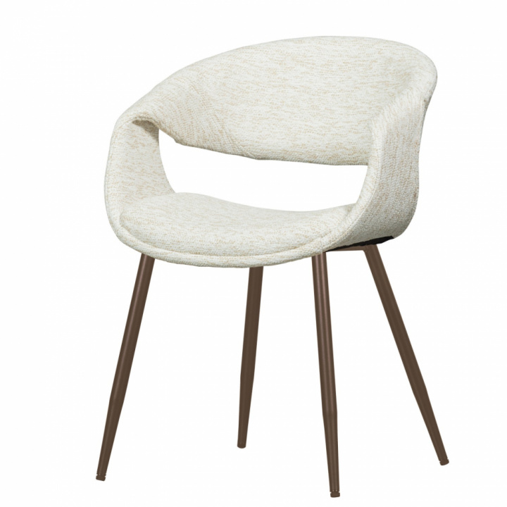 Eetstoel ‘Yossi’ - Wit/Koper in de groep Meubels / Zitmeubels / Stoelen bij Reforma (377505-NK)