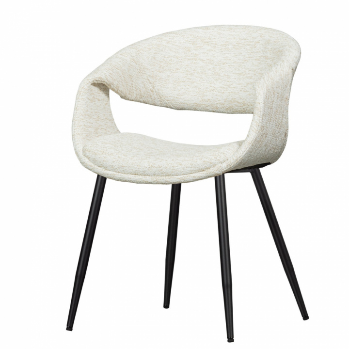 Eetstoel ‘Yossi’ - Wit/Zwart in de groep Meubels / Zitmeubels / Stoelen bij Reforma (377505-NZ)