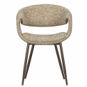 Eetstoel ‘Yossi’ - Beige/Koper