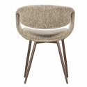 Eetstoel ‘Yossi’ - Beige/Koper