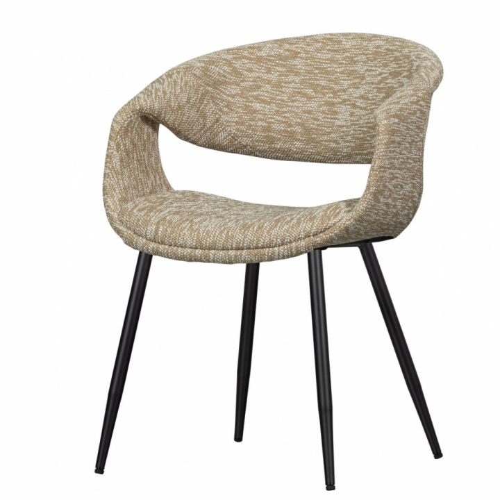 Eetstoel ‘Yossi’ - Beige/Zwart in de groep Meubels / Zitmeubels / Stoelen bij Reforma (377505-ZZ)