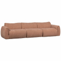Bank ‘Baggy’ 3-zits - Bruin/Roze