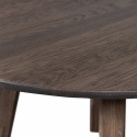 Eettafel ‘Tablo’ 120 cm rond - Donkerbruin