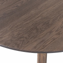 Eettafel ‘Tablo’ 120 cm rond - Donkerbruin