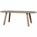 Eettafel ‘Tablo’ 220x90cm ovaal - Bruingrijs