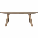Eettafel ‘Tablo’ 220x90cm ovaal - Bruingrijs