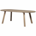 Eettafel ‘Tablo’ 220x90cm ovaal - Bruingrijs