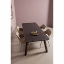 Eettafel ‘Tablo’ 200x90cm - Donkerbruin