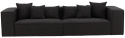 Bank \'Jokkmokk\' 4-zits - Zwart