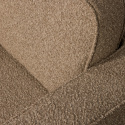 Draaistoel ‘Lazy’ - Bruine bouclé