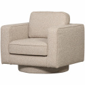 Draaistoel ‘Lazy’ - Beige bouclé