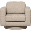 Draaistoel ‘Lazy’ - Beige bouclé